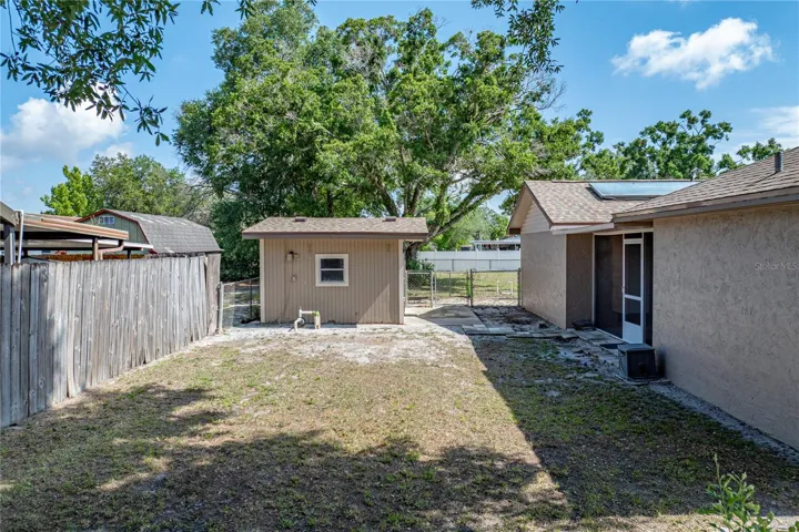 Rear yard.