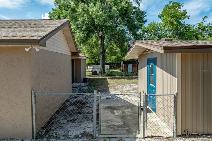 Gate into rear yard