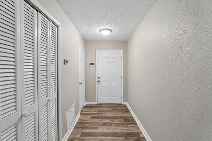 Louvered doors are where the HVAC & Water heater are located.