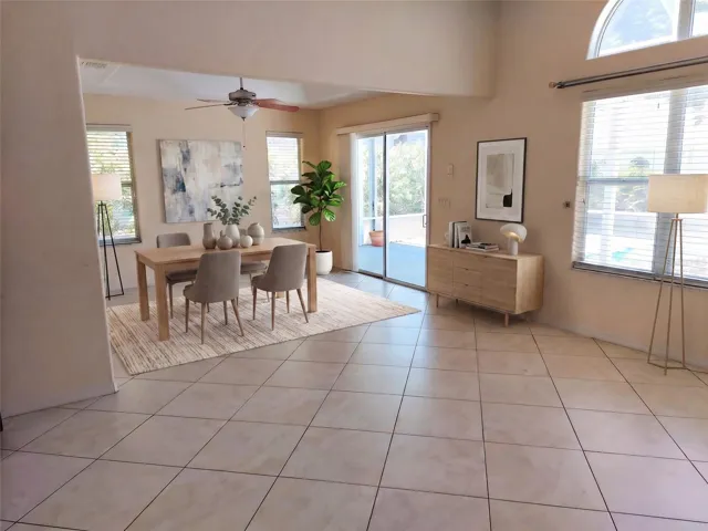 DINING AREA VIRTUALLY STAGED