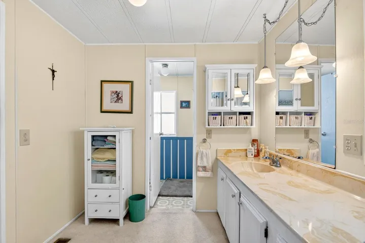 Large master bath area