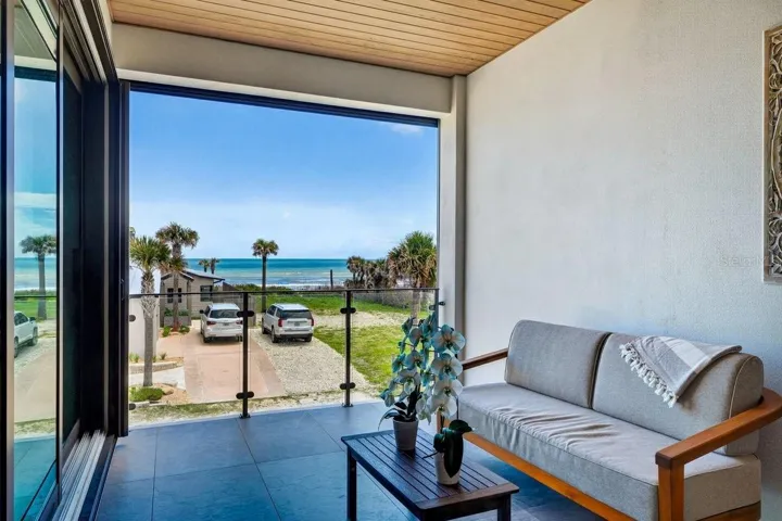 2nd Ffloor Balcony has electric screens and hurricane shutters