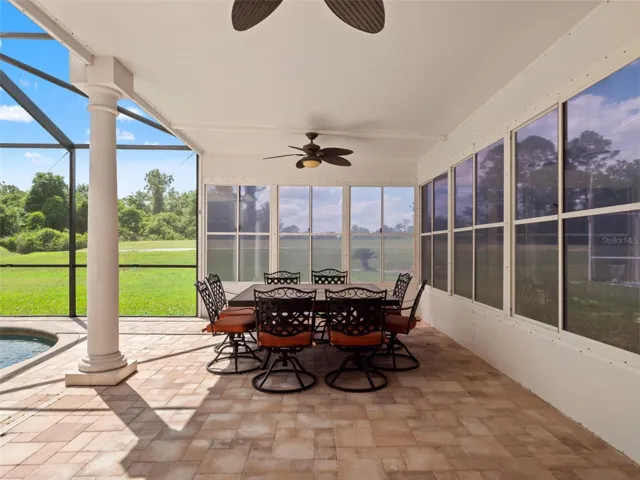 Excellent for entertaining and escaping the sun.