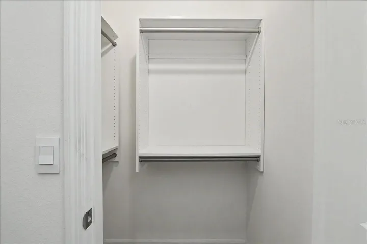 His walk in closet