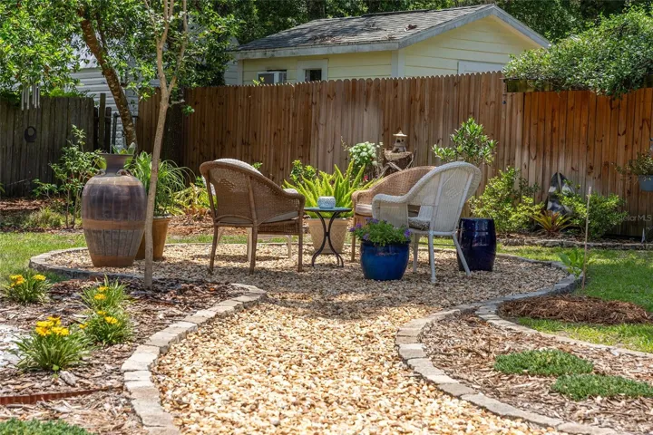Backyard Sitting Area