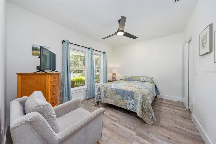 Bedroom 2 with Ceiling Fan & Walk-in Closet