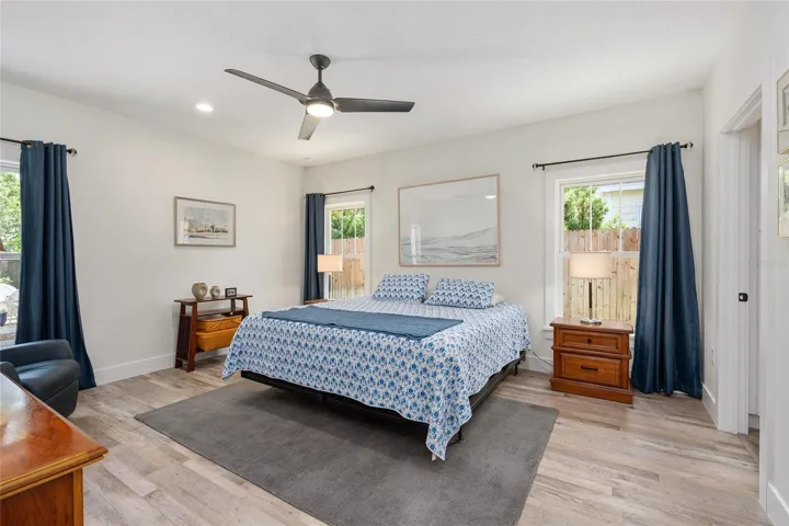 Primary Bedroom with 3 Windows