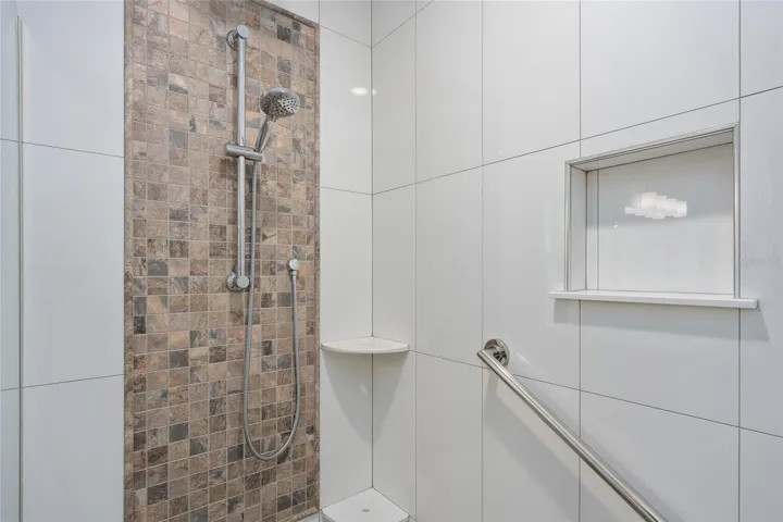Primary Shower with Tile & Accent Tile