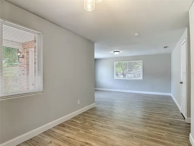 the dining room looking to the living room