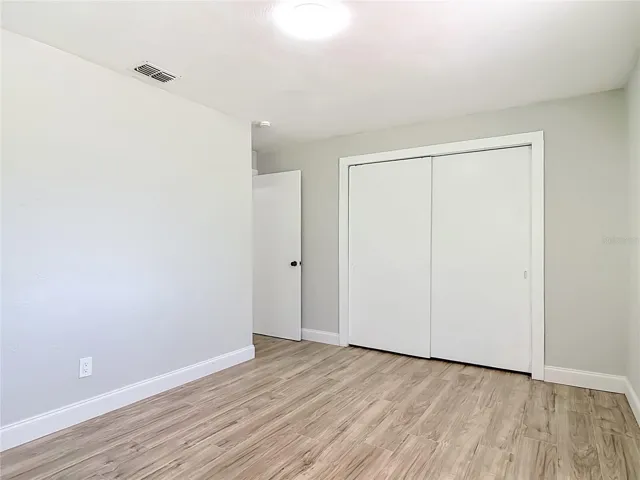 the third bedroom has a double closet