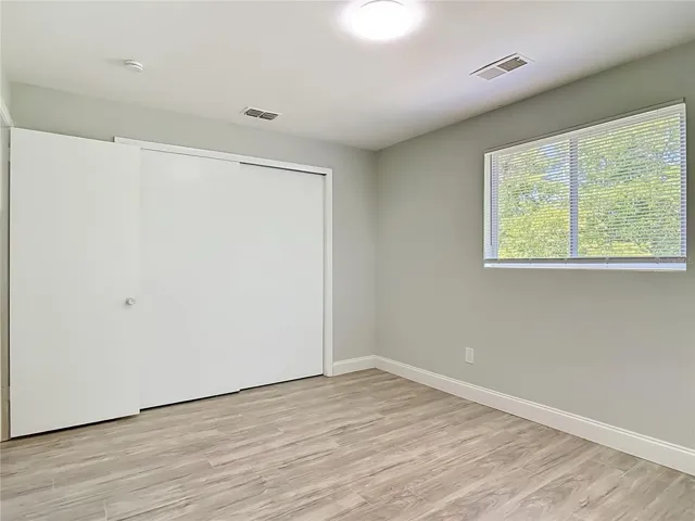 the double closet in the main bedroom