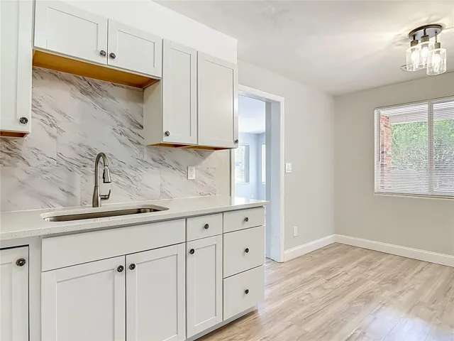 the quartz countertop is new