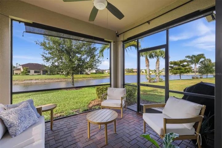 Lanai overlooking the Lake
