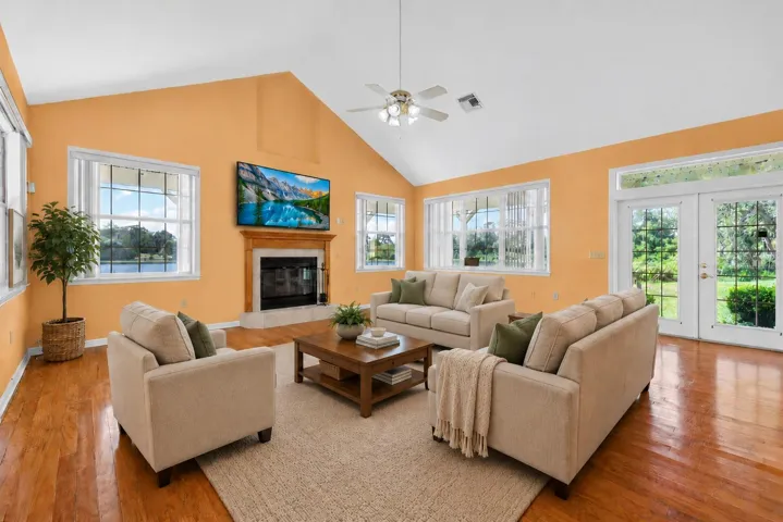 Living room- virtually staged