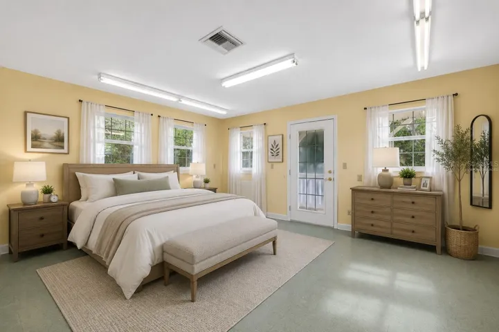 2nd floor bedroom- virtually staged