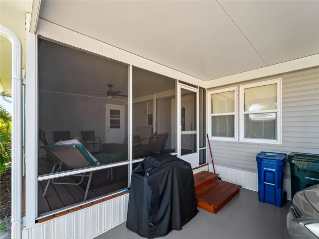 Lanai from carport