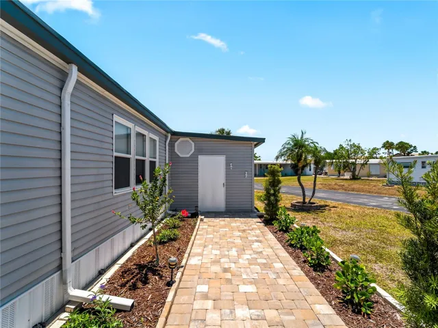 Paver walkway to 2nd shed