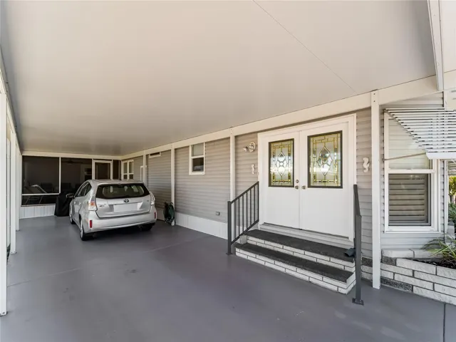 carport and double entry door