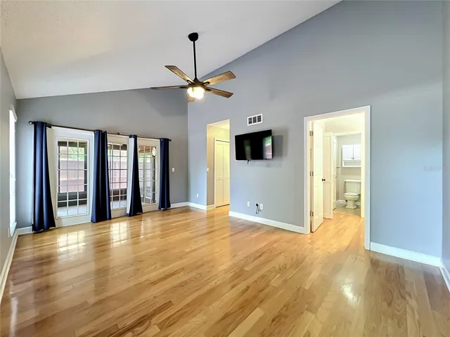 Master Bedroom with access to outdoor Patio.