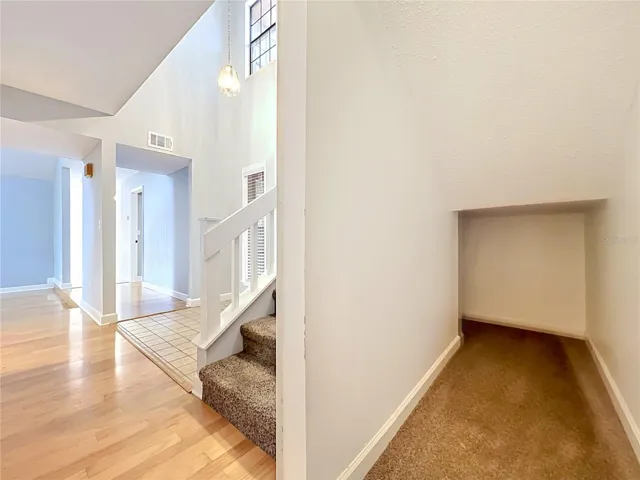 Plenty of Storage Space under the Stairs.