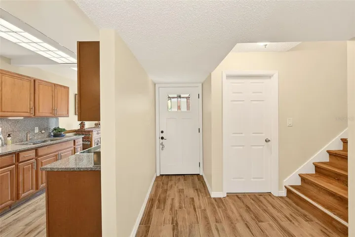 Entry, laundry room behind door