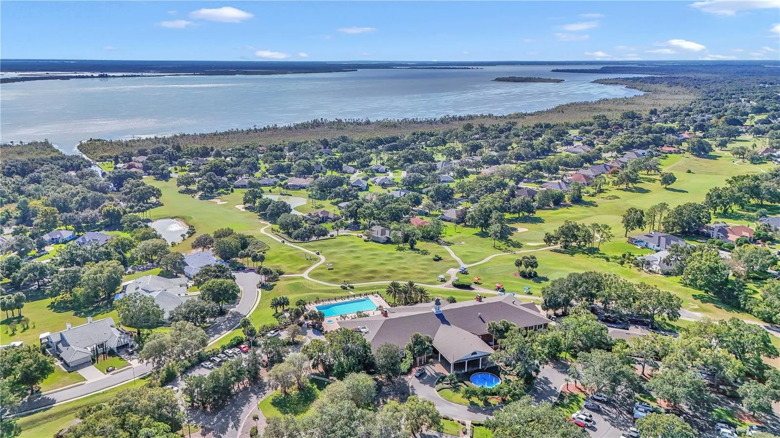 Stunning view of the Chain of Lakes right in your backyard.