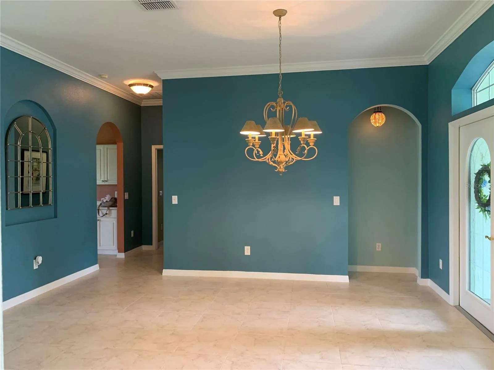 Dining room shown without furniture