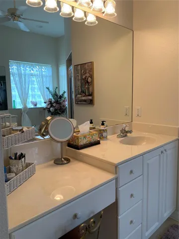 Her side of master - large built in vanity station