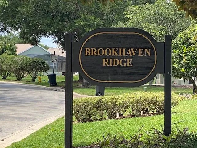 Entrance to Brookhaven at back of Cherry Ridge