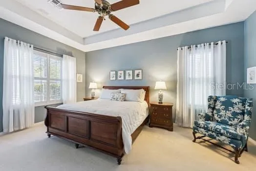 Large Primary Bedroom with lots of light