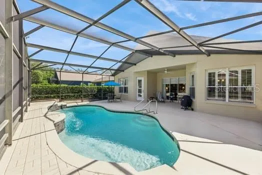 Lovely pool and patio area/