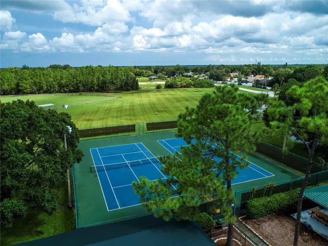 Drone View Of Tennis