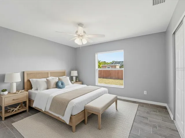 Guest bedroom #1 - virtually staged