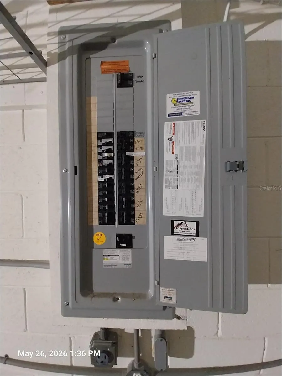 Electrical Panel/Garage