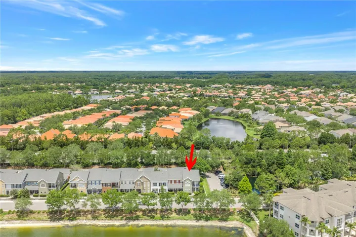 Drone View of Townhome