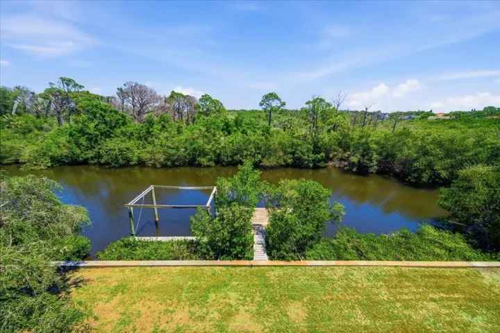 Outstanding views of dock and slip from 3rd level deck!