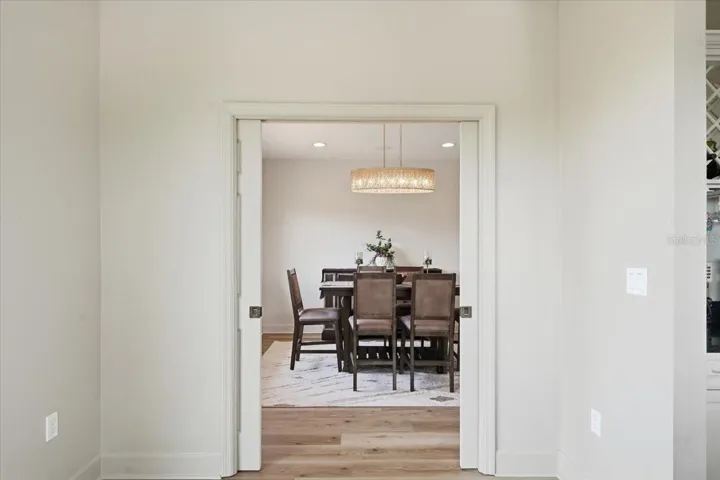 Entry to dining room from kitchen