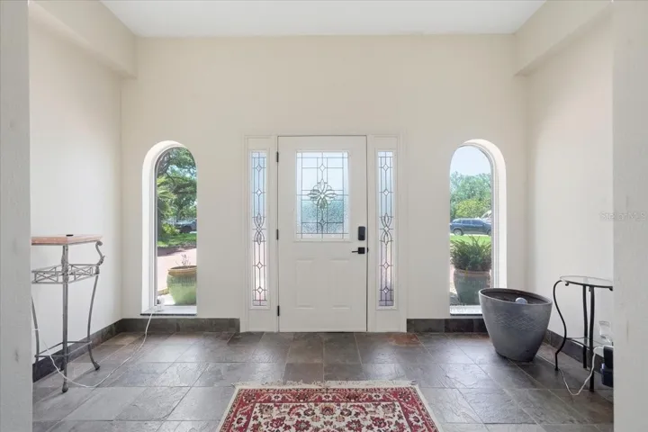Light and bright front entryway