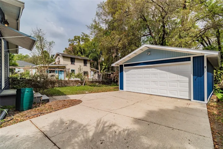 2-car garage & back yard