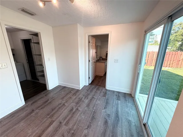 Dining Room to Bath 2, Deck and Laundry Room