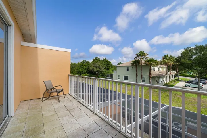Balcony off the primary suite.