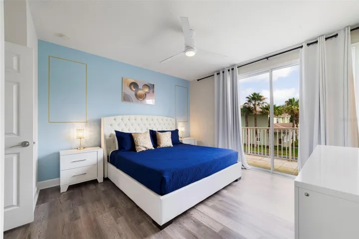 Light, bright and spacious primary bedroom suite.