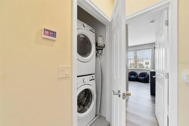 Convenient second floor laundry.