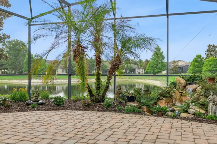 View of the pond from the lanai