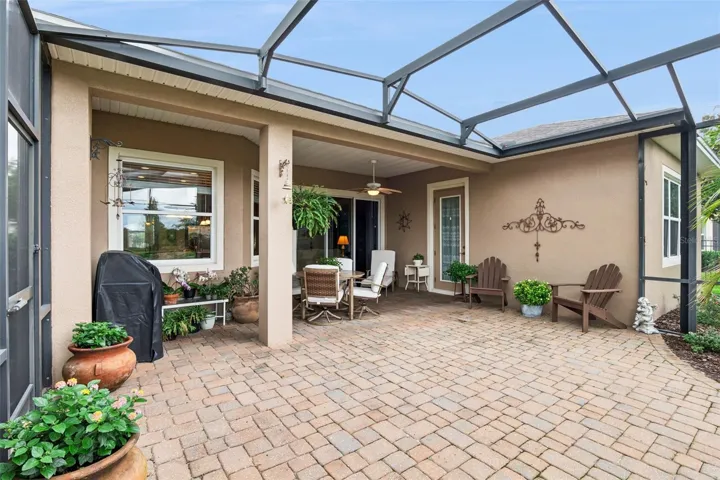 Brick paver lanai