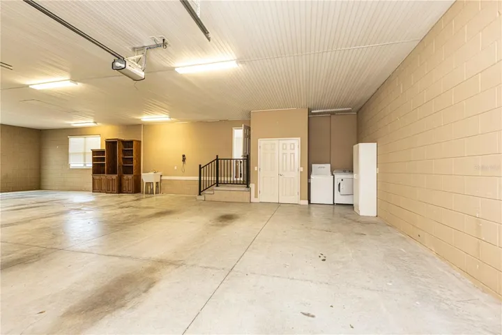 Inside of garage
