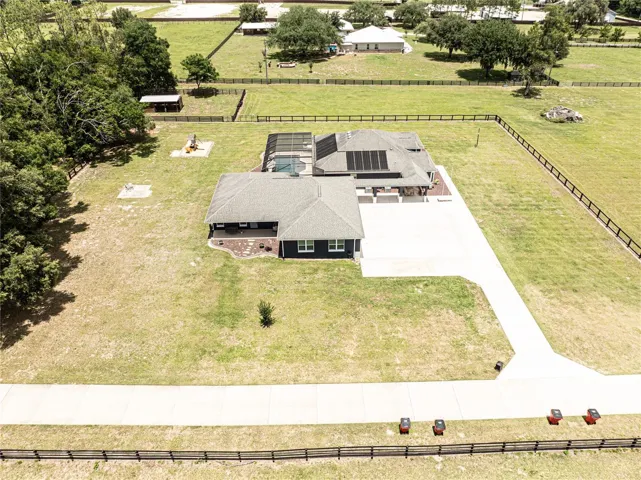 Aerial view of property