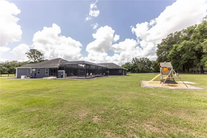 Rear view of property