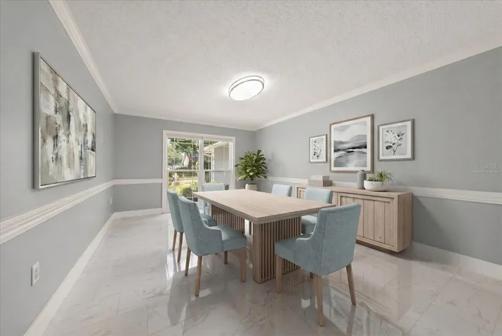 Virtually Staged Dining Room