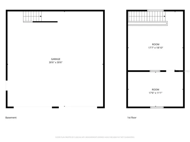 Detached Garage upper and lower with Dimensions